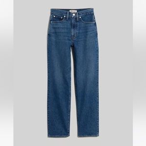 Madewell Petite Perfect Vintage Straight Jeans — Mayfield Wash — Size 25 Petite